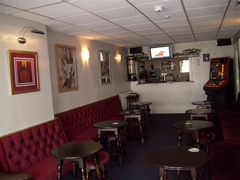 The bar lounge at The Wellington Hotel